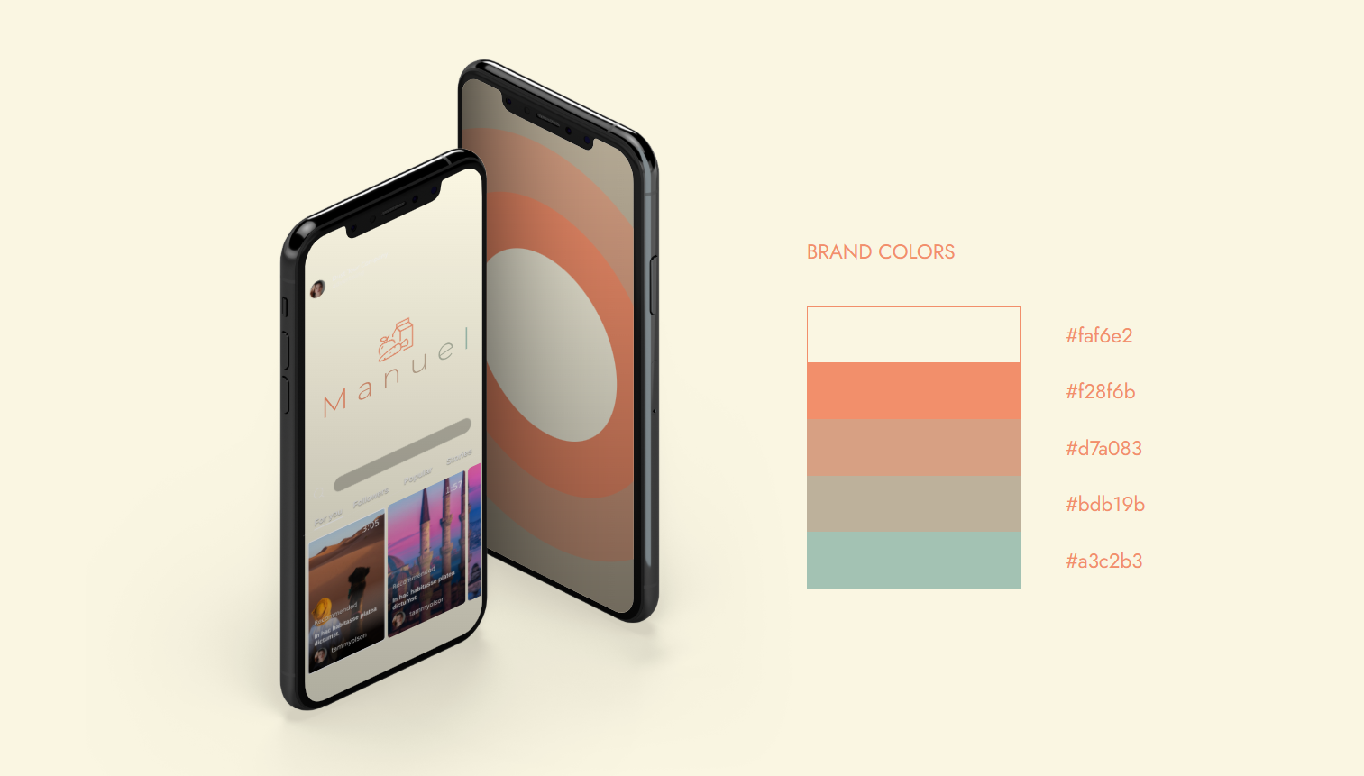 Айдентика для бренда Manuel